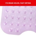 thumbnail image 4 of Tripumer Bathroom Tub Shower Mat 40 x 16 Inch Non Slip Bathroom Tub Mats Shower Mats Extra Large Bathroom tub Mats with Drain Holes and Suction Cups Clear Purple, 4 of 5