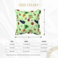 thumbnail image 2 of Faux Leather Throw Pillow Covers, Eggplant chilies onion garlic Decorative Pillow Covers for Couch Sofa Bed Living Room Home Garden, Pillow Cases with Invisible Zipper, 2 of 6