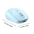 thumbnail image 6 of PRINxy Silent Wireless Mouse Rechargeable Dual Mode Bluetooth Mouse Gift Computer Office Game Mouse Electronics Gadgets Computer Accessories White, 6 of 7