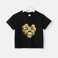 thumbnail image 3 of Camiseta de verano 100 % algodón para adolescentes, camiseta de algodón con cuello redondo y estampado sencillo de Minions de dibujos animados para niños y niñas, ropa de manga corta para niños, 3 of 5