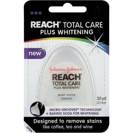 REACH Total Care Plus Whitening Mint Dental Floss 30 Yards