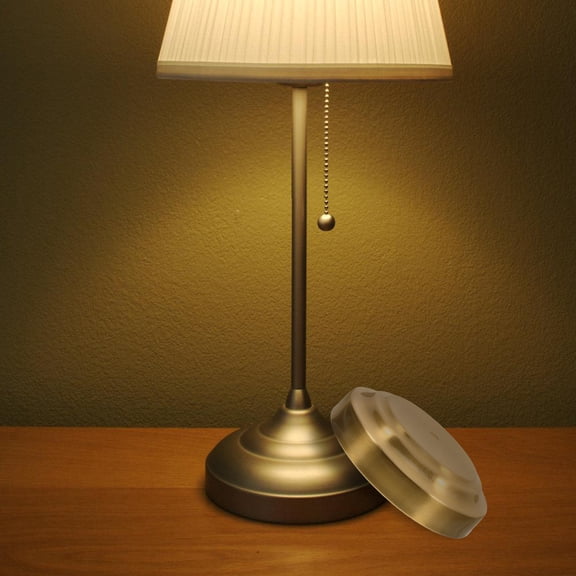 EXHUMKY Metal Round Lamp Base, Copper Table Lamp Stand for Living Room, Study, Bedroom, Office Decor