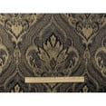 thumbnail image 3 of Black/Gold Jacquard Ogee Home Decorating Fabric, Fabric By the Yard, 3 of 4