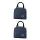 thumbnail image 3 of Cateissary Bolsa de almuerzo portátil Caja de almuerzo aislada Bebidas catiónicas a prueba de agua Bocadillos Bolso de picnic Bolso de mano, Azul marino 2Conjunto, 3 of 6