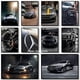 thumbnail image 2 of Póster de coche deportivo de lujo moderno negro Mercedes Benz, pintura en lienzo de estilo industrial, impresión HD, arte de pared, decoración para sala de estar y dormitorio, 2 of 5