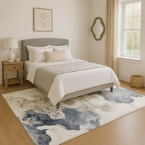 Addison Rugs Mayfield Premium Machine Washable Transitional Abstract Ivory Rectangle Rug, 2'6" x 3'10"