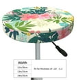 thumbnail image 4 of Balery Tropical Flowers Velvet Round Bar Chair Cushion Cover Adjustable, Protects From Scratches And Stains, Soft & Washable Ideal For Wooden And Metal Stools - 13 Inch, 4 of 7
