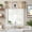 Brown, variant on Vintage Bees Crowns Farmhouse Short Window Curtain Valances, Rustic Leaves Rings Brown Gradient Rod Pocket Kitchen Valances for Living Room Bedroom Bathroom Cafe 42" x 12"