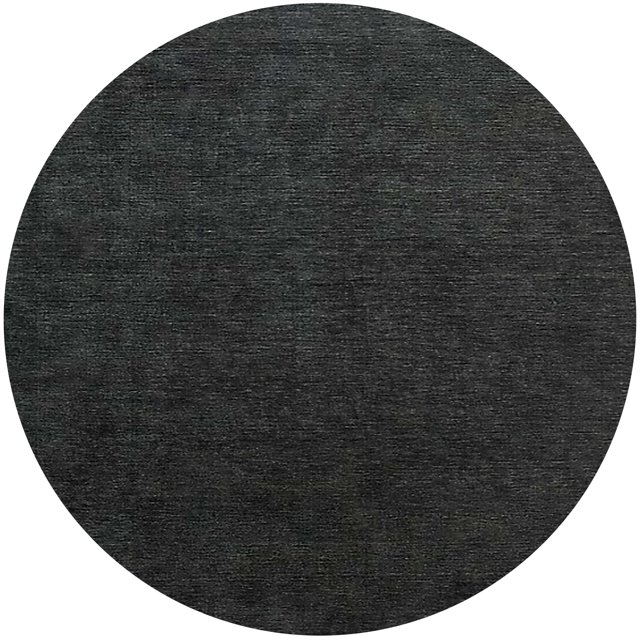 Ahgly Company Tapis Rond Lavable en Machine Intérieur Industriel Moderne Noir Clair, 4 Pieds Rond
