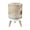 Color 1, variant on Small Trash Can with Lid Dark Geometric Wood Metal Wall Panels Warm Backlit Lines Modern 3D 1.8 Gallon Dog Proof Trash Can Round Garbage Can Waste Bin Wastebasket for Bathroom Bedroom Living Room