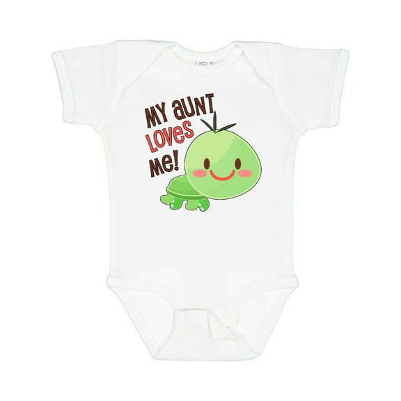 Inktastic My Aunt Loves Me Cute Turtle Boys or Girls Baby Bodysuit