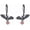 Gothic 3, variant on 925 Sterling Silver Gothic Style Halloween Opal Dangle Earrings for Women Men