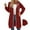 Red, variant on Mohiass Tunic Zip Up Hoodie Women Fleece Long Sleeve 2025 Long Sweater Two Way Zipper Casual Drawstring Fall Jacket Coat with Pocket Beige L