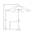 thumbnail image 5 of California Umbrella 9' Patio Umbrella in Mocha, 5 of 5