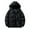 Black, variant on LpwkSSA Men's Puffer Hooded Jackets for Cold Weather Fashion Casual Solid Color Jacket with Pockets Long Sleeve Hooded Casual Outwear Coat Black L