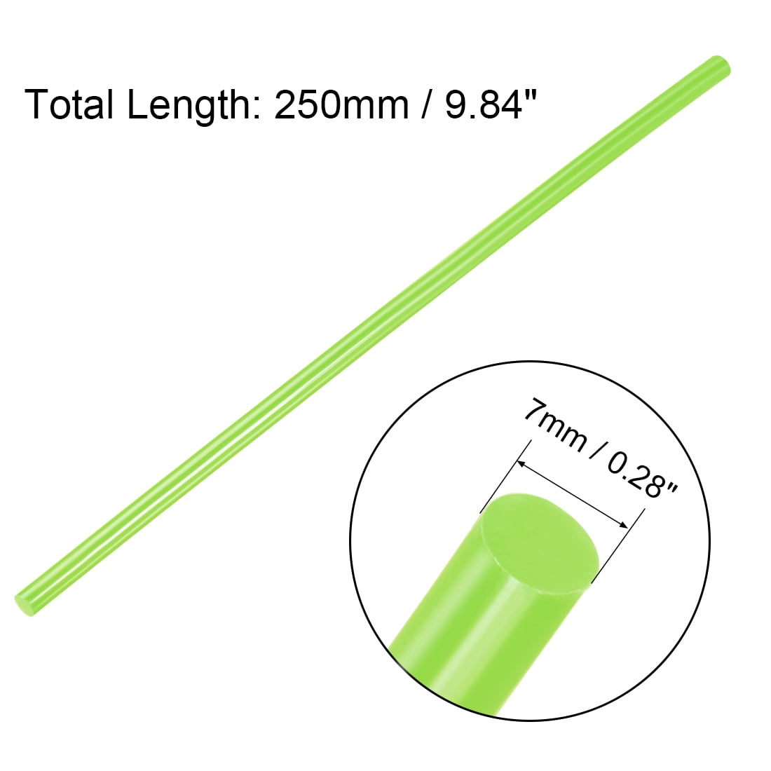 Hot Melt Glue Gun Sticks 250mm x7mm Use w Most Glue Gun Perfect for DIY Craft Projects and Sealing Light Green 20pcs
