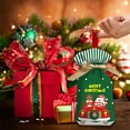 thumbnail image 4 of Honganda Christmas Candy Bag, Cartoon Print Christmas Treat Bags Plastic Drawstring Gift Bags Snack Wrapping, 4 of 6