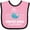 Pink and Black, variant on Inktastic Newport Beach California Whale Watching Boys or Girls Baby Bib