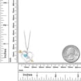 thumbnail image 2 of Gem Stone King 925 Silver and 10K Yellow Gold Pendant with Chain Topaz Moissanite (1.01 Cttw), 2 of 4
