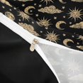 thumbnail image 4 of Homewish Bohemian Moon and Sun Bedding, Glitter Stars Duvet Cover Full, Black Reversible 3 Pieces, 1 Duvet Cover and 2 Pillowcases, 4 of 6