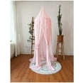 thumbnail image 4 of Kids Canopy Baby Canopy Bed Chiffon Baby Crib Decorative Baby Mosquito Net Walk-in Closet Indoor Outdoor Play Reading Room （Pink）, 4 of 5