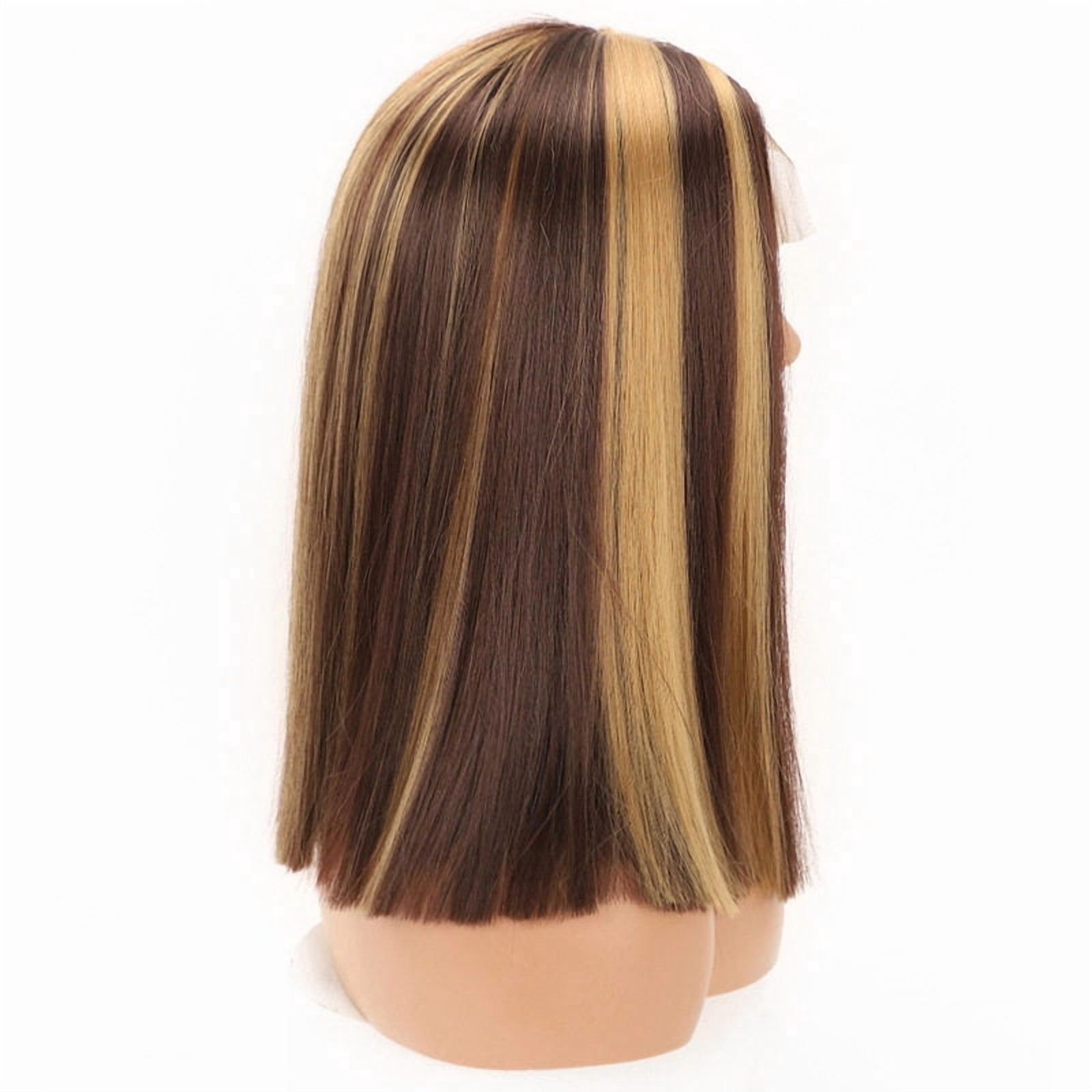 Medium Sized And Medium Length Ladies With Straight Wigs, Versatile For Daily Commuting