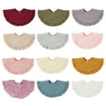 thumbnail image 2 of Baby Bibs Bandana Ruffle Edge Drooling Bib Infant 0-18M Teething Bibs High Absorbent Saliva Towel Shower Gift, 2 of 13