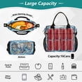 thumbnail image 4 of Lunch Bag Insulated Lunch Box Leakproof Reusable Cooler Tote Adjustable Shoulder Strap for Men Women Elephant Zebra Tiger Bear Dolphin 9L, 4 of 6