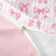 thumbnail image 4 of spefrowx Watercolor Bow Twin Duvet Cover for Girls, Girly ink Stripe Bowknot Twin Bedding, Pink Reversible, 2 Pieces, 1 Duvet Cover and 1 Pillowcase, 4 of 6
