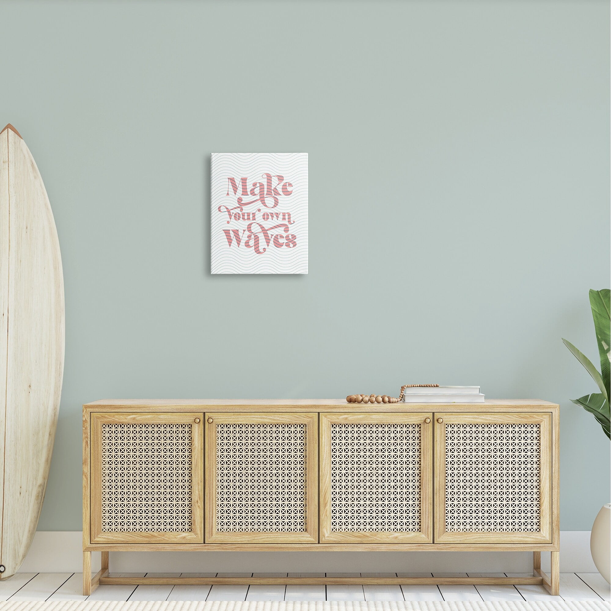 Stupell Industries Make Your Own Waves Groovy Patterned Stripes Graphic Art Gallery Wrapped Canvas Print Wall Art, Design by Daphne Polselli