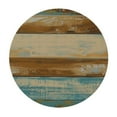thumbnail image 2 of JEUXUS Wood Grain Tablecloth Teal Wood Texture Round Table Cover Washable Polyester Table Cloth for Dinner Kitchen Party, 2 of 7