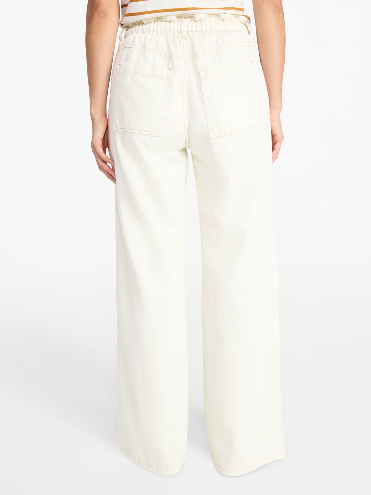 Scenario Women's Pull On Wide Leg Jeans, 30" Inseam, Sizes XS-XXXL