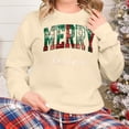thumbnail image 7 of Merry Christmas Sweatshirt for Women Plaid Holiday Long Sleeve Xmas Tree Print Pullover Lightweight Shirt, 7 of 7