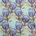 thumbnail image 1 of oneOone Polyester Spandex Sky Blue Fabric Leaves & Clover Quilting Supplies Print Sewing Fabric By The Yard 56 Inch Wide, 1 of 6