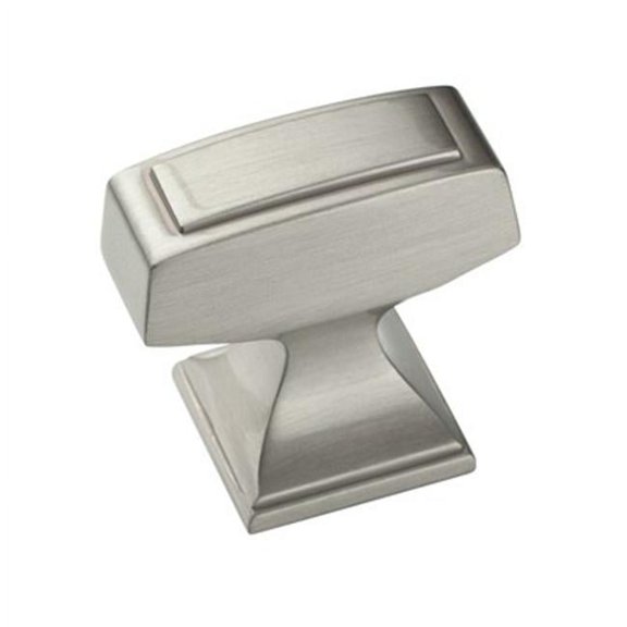 BP53029-G10 1.25 in. x .81 in. Square Knob - Satin Nickel