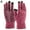 Red, variant on Yoyauz 2 Pairs Women Men Winter Touch Screen Knit Gloves Anti-Slip Thermal Soft Elastic Cuff Glove (Women, Purple)