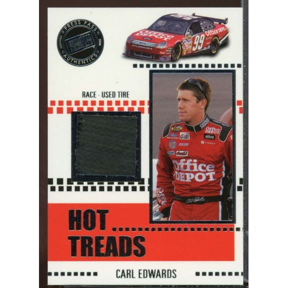 Carl Edwards Card 2008 Press Pass Hot Treads #HT6