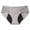 Grey, variant on Krdevn Women Solid Mid Rise Floral Lace Side Bikini Underwear 4 Layer Extended Absorbent Leak Proof Breathable Reusable Menstrual Daily Panties Multi Pack Size:L