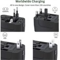 thumbnail image 5 of All-in-one Global Travel Adapter Wall Charger With Dual Usb Charging Ports Internationally Available, 5 of 5