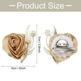 thumbnail image 2 of Uxcell Boutonnieres for Men/Women, Groom Corsage Artificial Flower for Wedding Champagne, 2 of 6