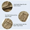 thumbnail image 7 of TRGPSG Women's Relaxed Fit Cargo Pants Outdoor Sport Hiking Pants Casual Pants Parachute Pants with Zipper Pockets,Khaki,Size 10, 7 of 7
