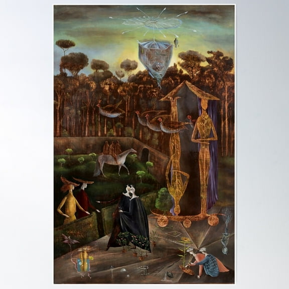 Leonora Carrington Surrealist Artworks Poster Wall Art, Modern Wall Decor For Living Room Bedroom, 24x36 UNFRAMED