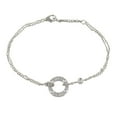 thumbnail image 1 of Pre-Owned Cartier Love Circle Bracelet 2PD Accessory K18WG (White Gold) Diamond... (Good), 1 of 7