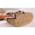 thumbnail image 3 of Kukuzhu Summer Beach Hand Bag Tassels Handmade Woven Straw Tote Bag Women Trendy Zip Up Shoulder Bag, 3 of 6