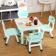 thumbnail image 4 of Garvee Kids Table and 4 Chairs Set, Height Adjustable Toddler Table and Chair Set, Graffiti Desktop, Children Multi-Activity Table for Art, Craft, Reading, Learning, Non-Slip Feet For Ages 2-10, 4 of 9