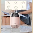 thumbnail image 3 of Large Capacity Air Humidifier with Night Office Sleeping 4 Light Portable Car-interior Diffuser Rechargeable Mist Maker Sprayer Living Room Pink, 3 of 8