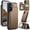 Brown, variant on For Samsung Galaxy A37 Case with Card Holder, Wallet Flip Cover Case with RFID Blocking, Durable Leather Kickstand Magnetic Clasp Shockproof Phone Case for Women Men,Purple
