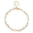 thumbnail image 1 of Qarigey Tobillera Elegante Universal Oro Plata Joyería estética con diamantes de imitación Tobilleras transparentes Cadenas para pies Oro Type3 NO3 Qarigey AP009829-01, 1 of 6
