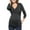 Dark Gray, variant on Sodopo Breastfeeding Shirts Women Pregnant Nusring V-Neck Long Sleeve Tops Solid Ruffle Blouse Top
