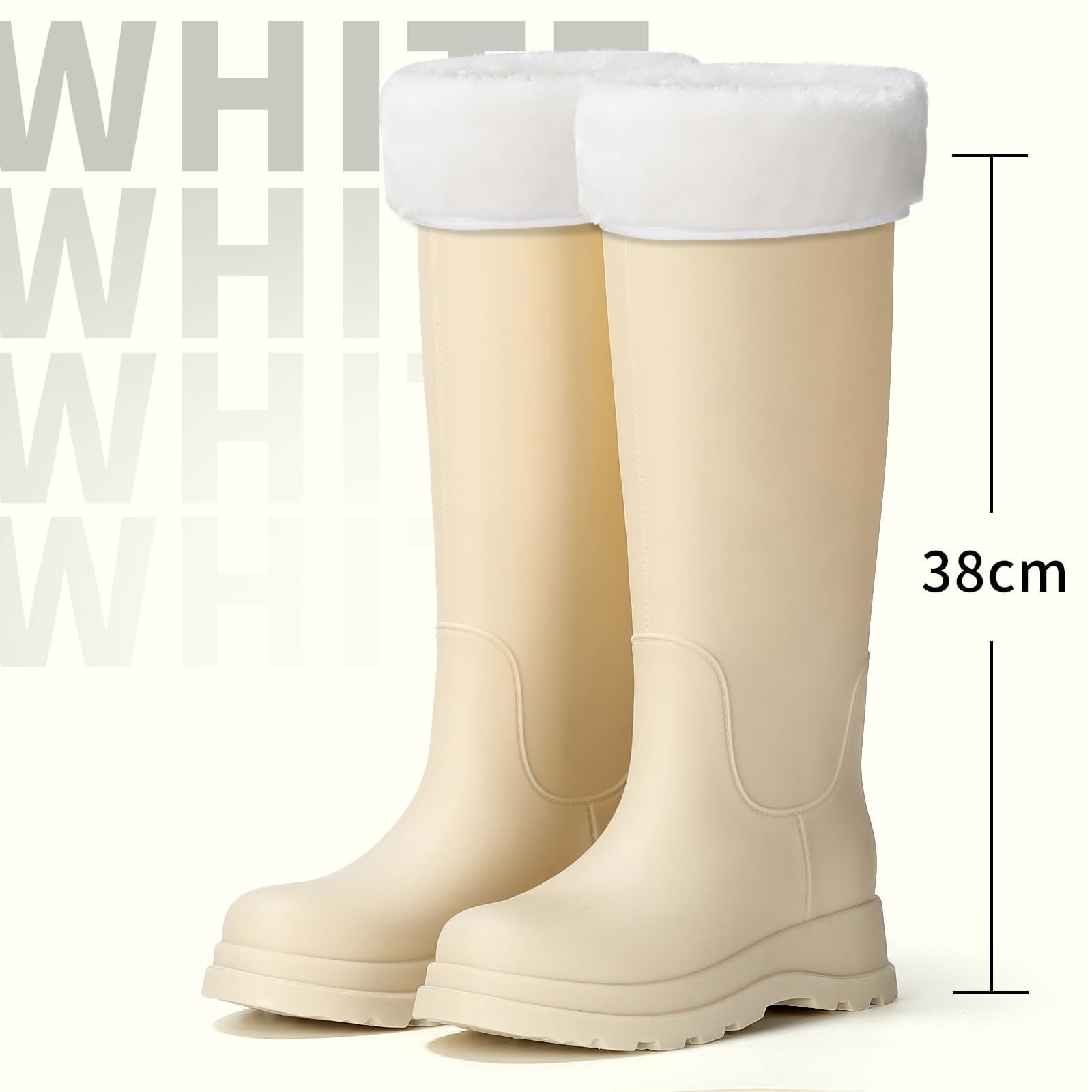 AUXDIQ Rain Shoes Women Mid-calf Boots Waterproof Rain Boots Outdoor Garden Shoes